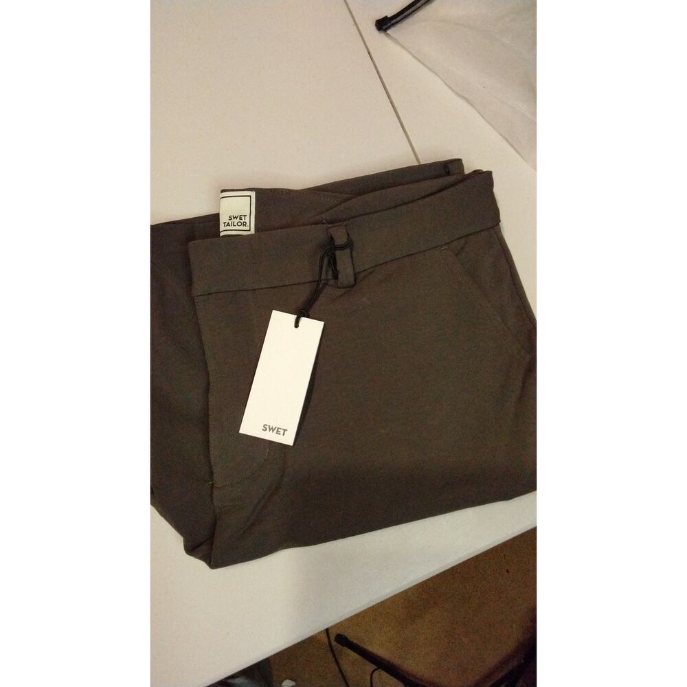 Swet Tailor Everyday Chino SHORT in Ash Chocolate Brown size 34